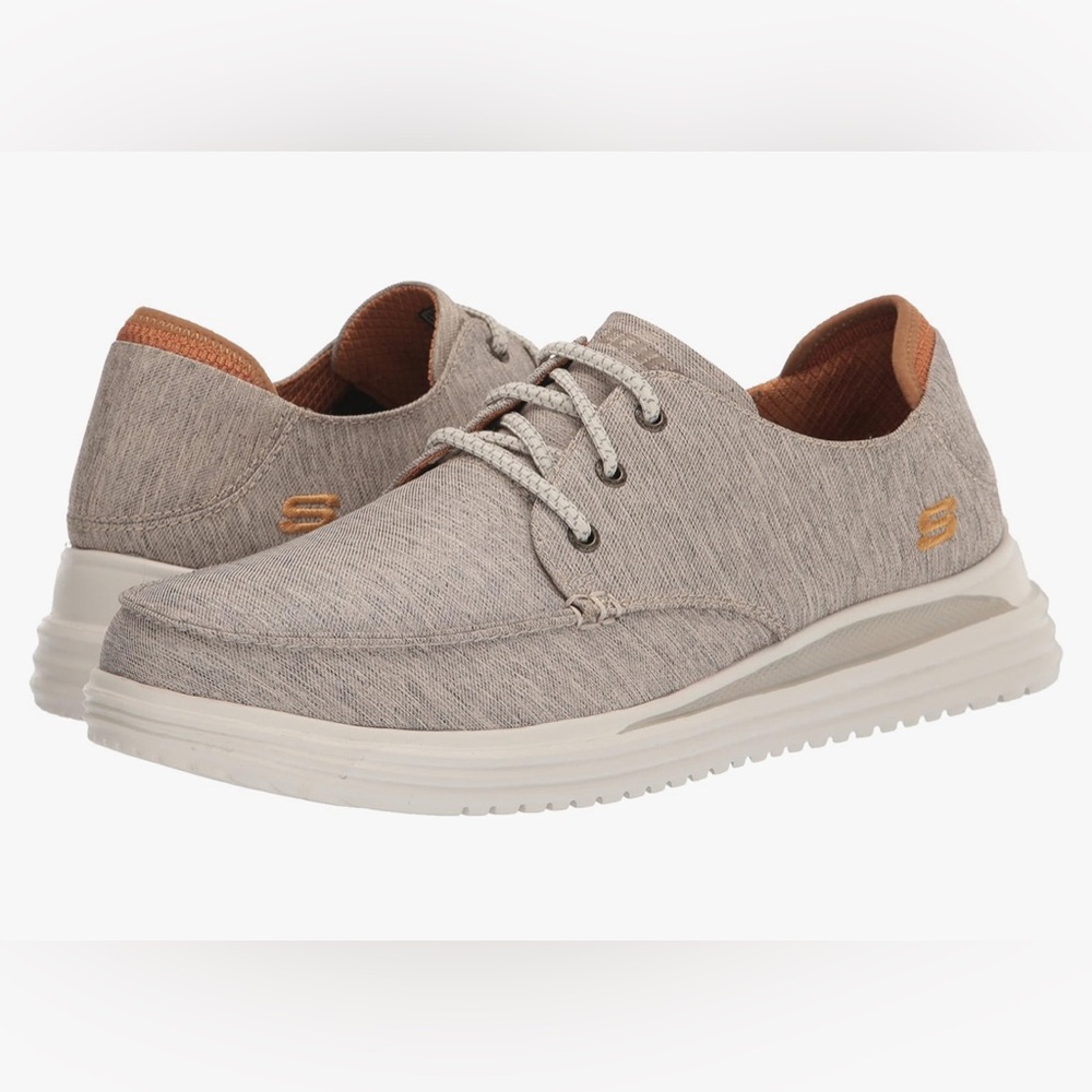 New with Box Men’s Skechers  Proven Relenzo in Taupe Size 9M